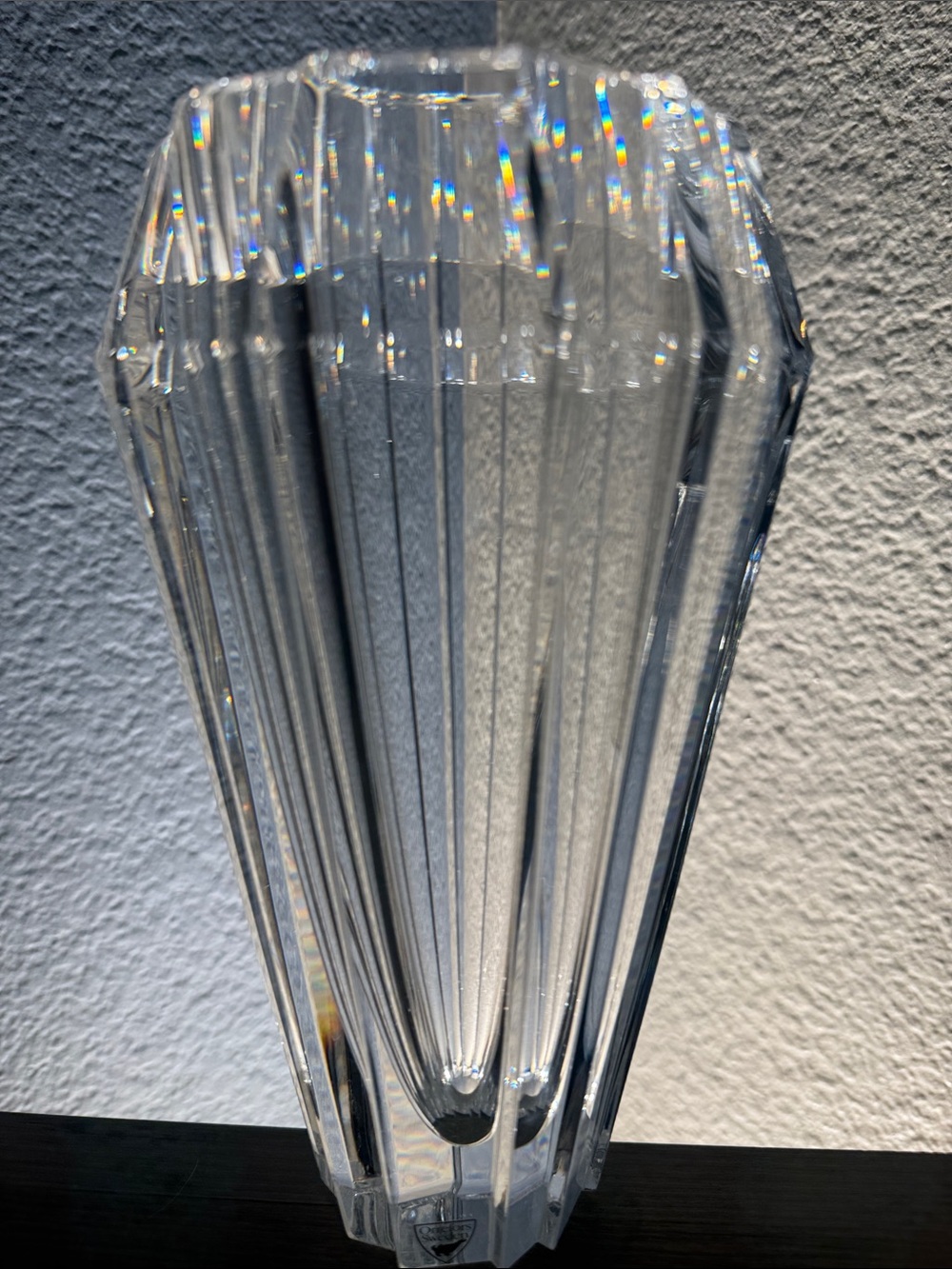 RARE Orrefors Sweden Signed Crystal Vase MR 5100-22 Collectors Art Glass 8.5”